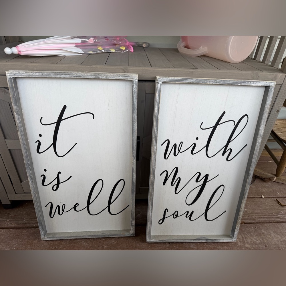 Hobby Lobby Black and White It Is Well With My Soul Wall Art